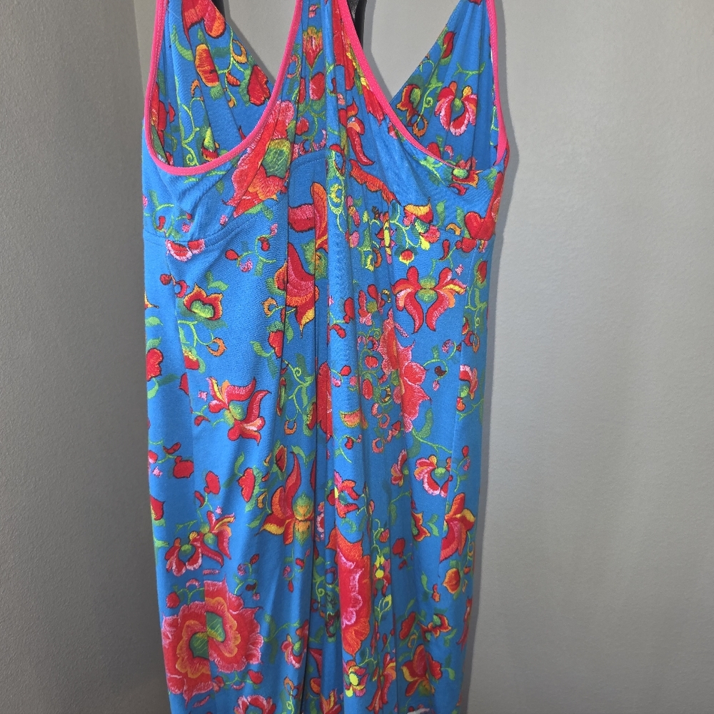 Josie Natori Vibrant Floral Slip Sleepwear - Picture 3 of 7